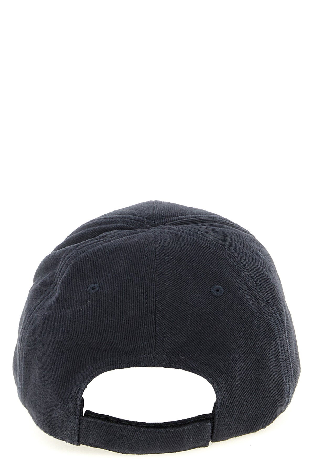 washed-effect cotton drill beanie