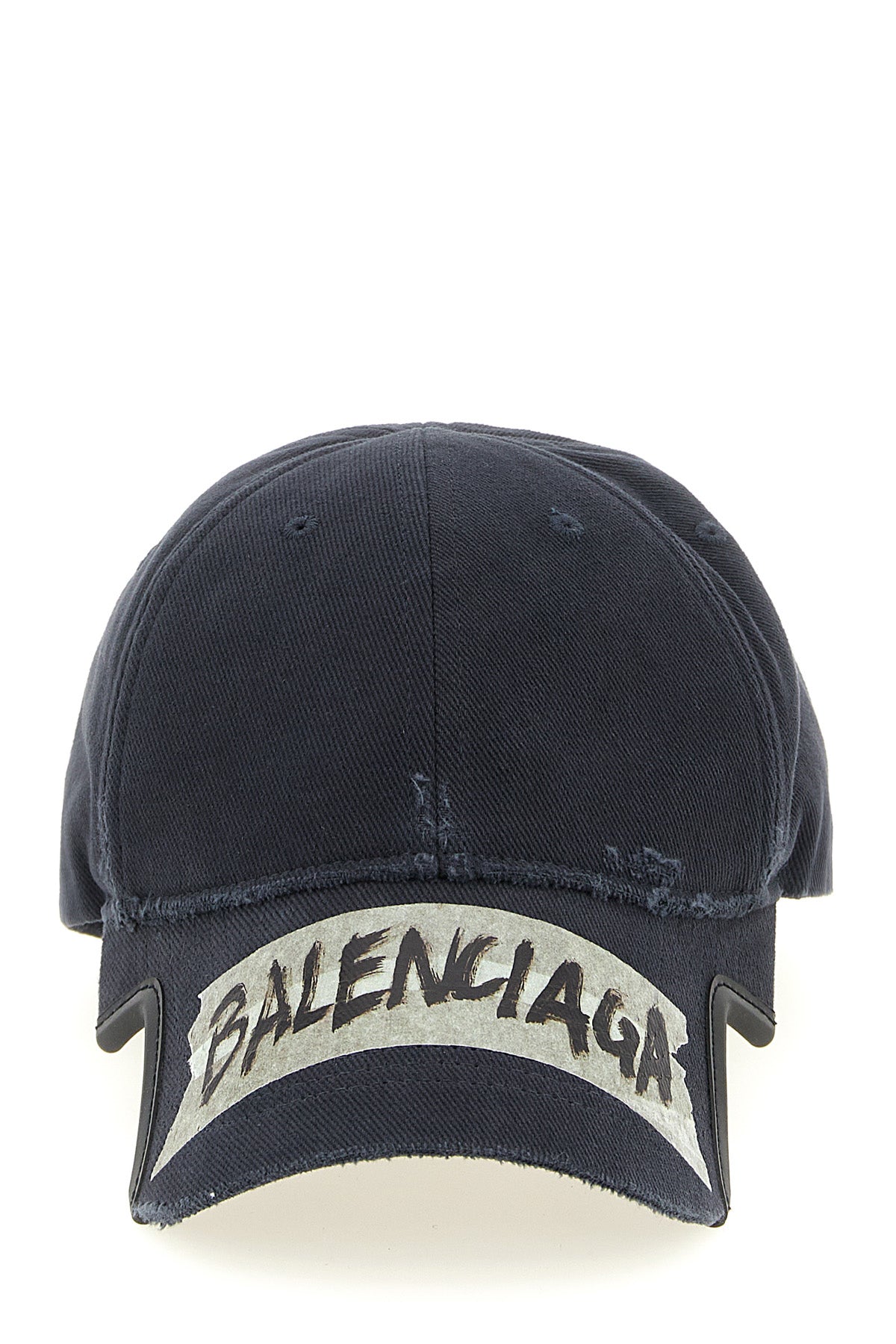 washed-effect cotton drill beanie