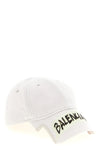 washed-effect cotton drill beanie