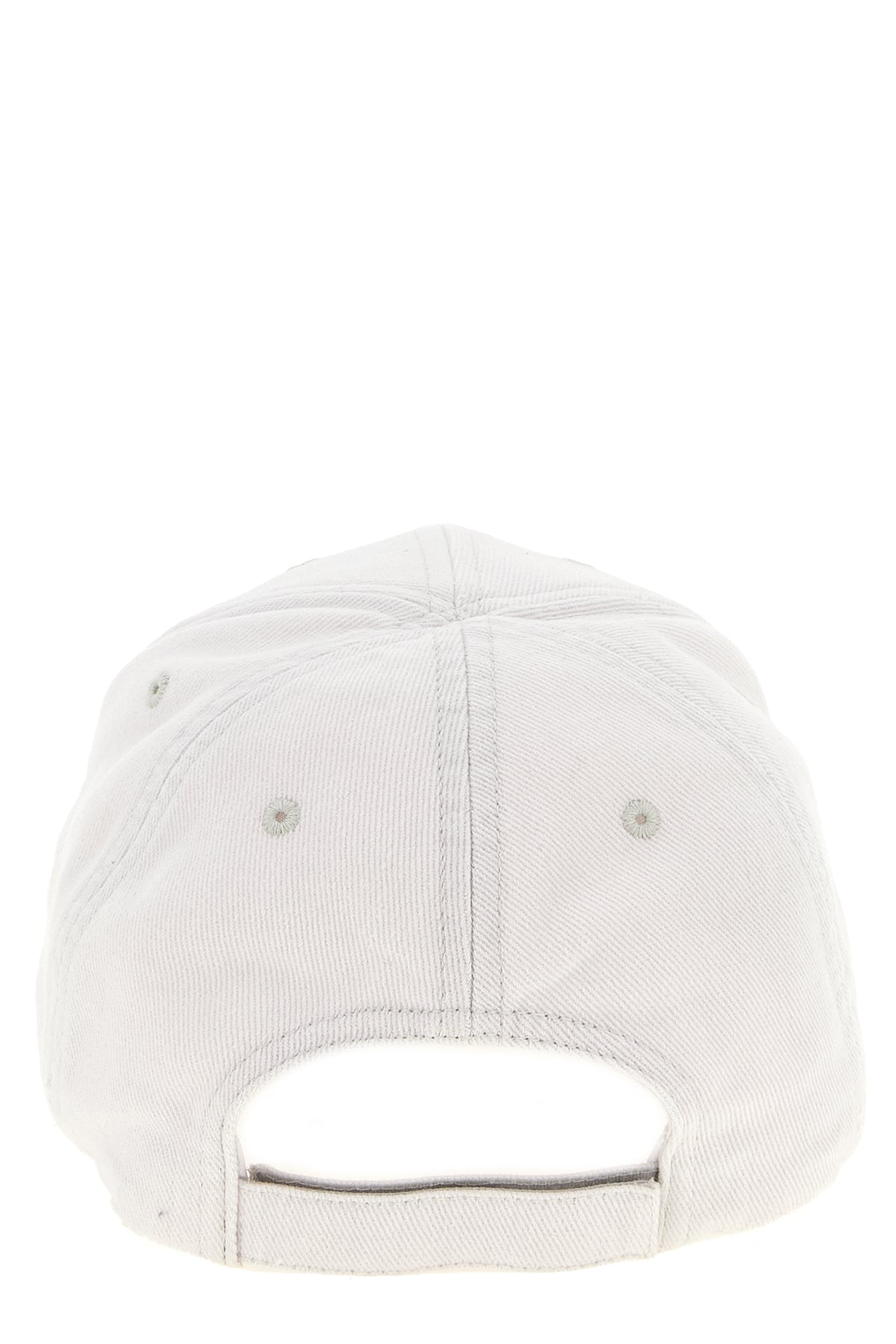 washed-effect cotton drill beanie
