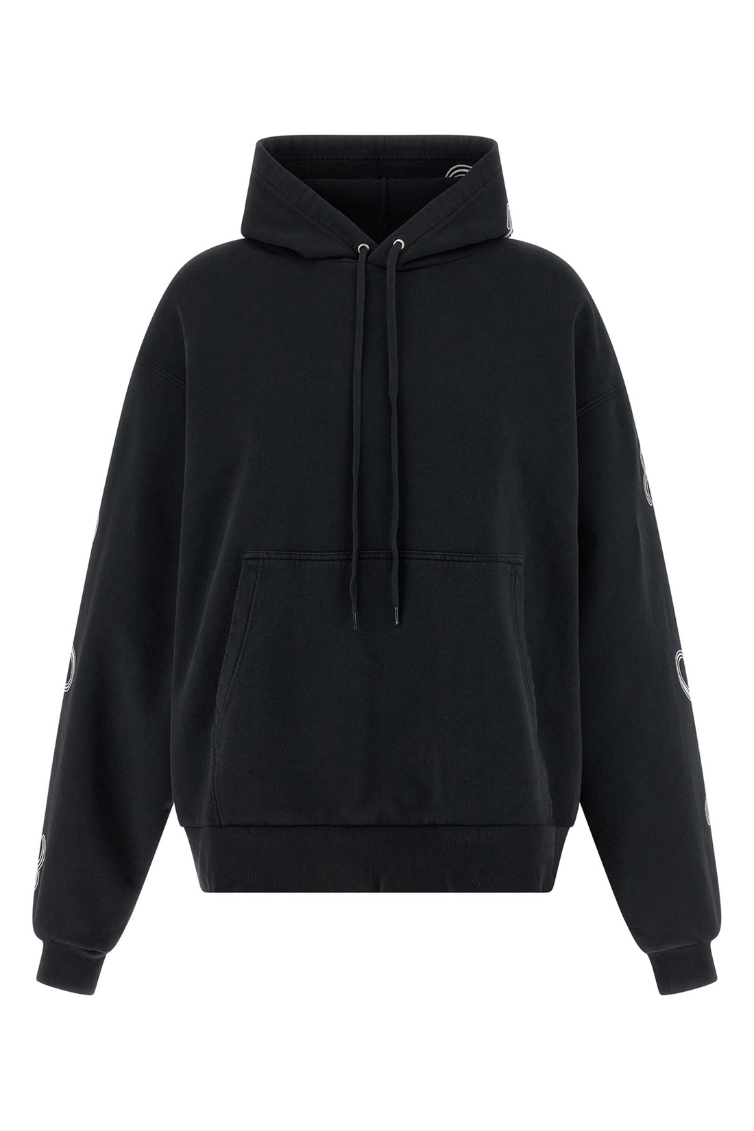 BALENCIAGA M dry washed-effect fleece hoodie