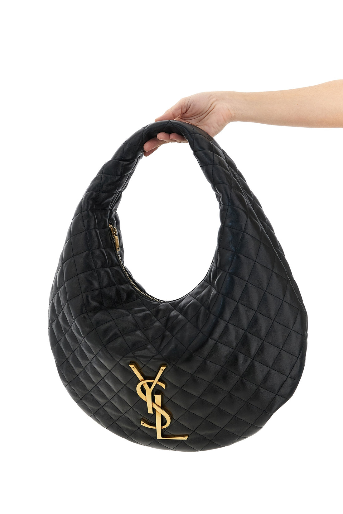 SAINT LAURENT OS hobo icare lamb nappa shoulder bag