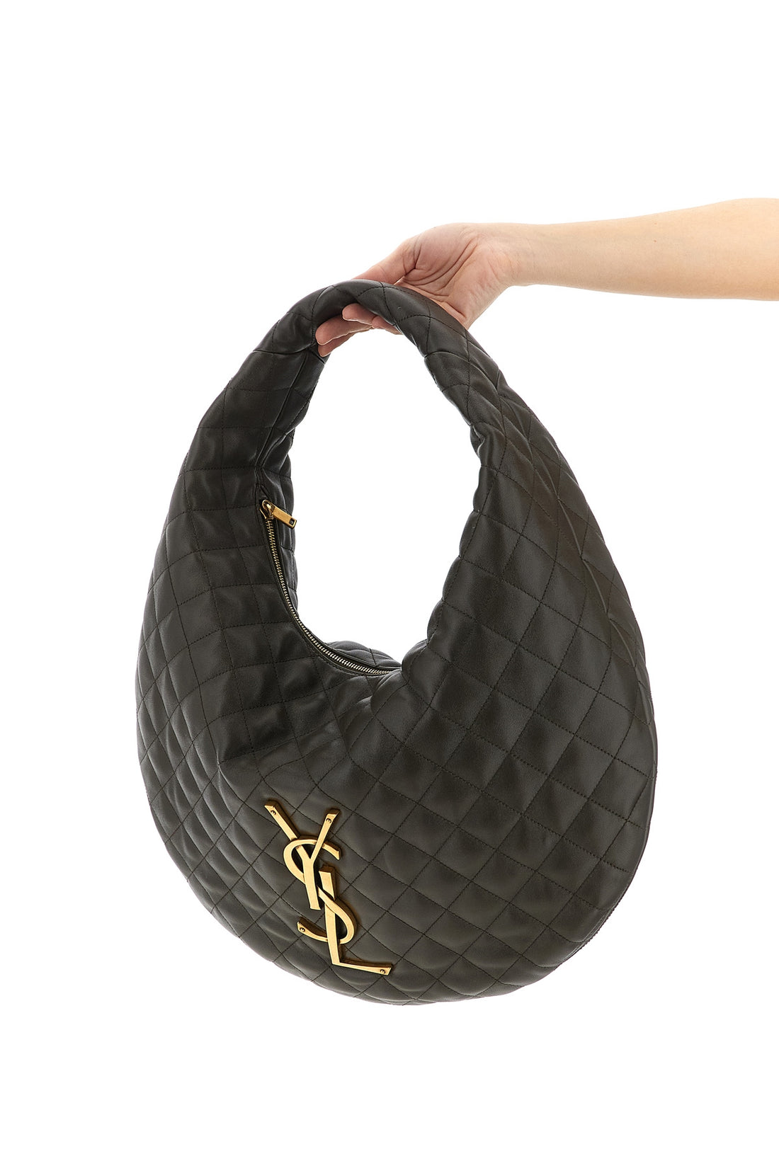 SAINT LAURENT OS hobo icare lamb nappa shoulder bag