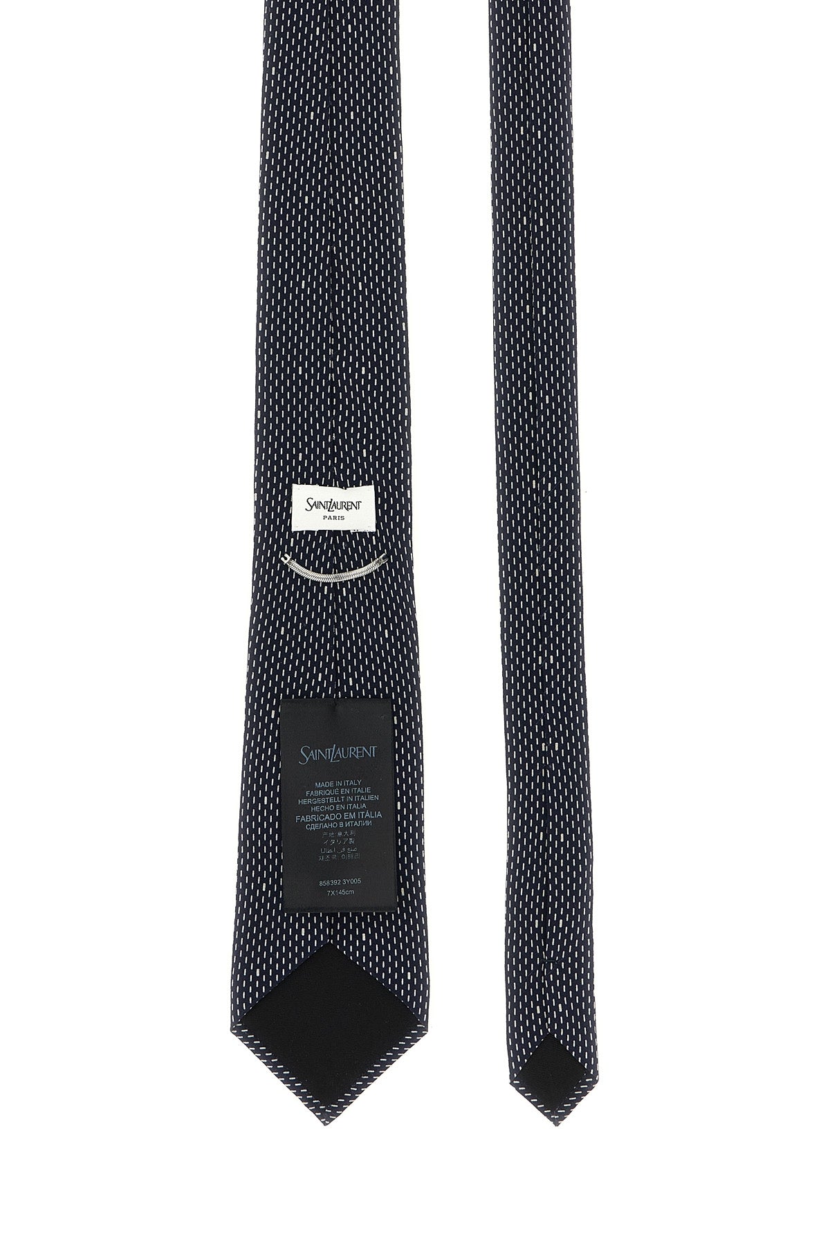 polka dot silk crêpe tie
