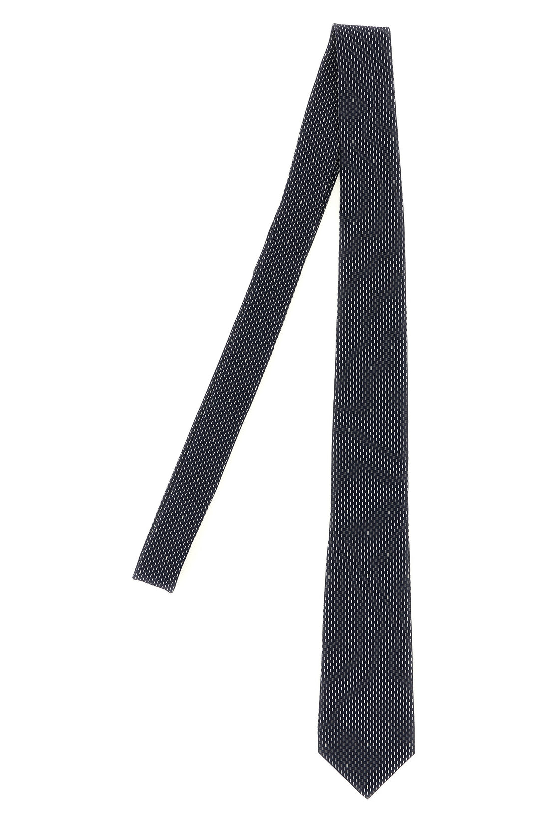 SAINT LAURENT L polka dot silk crêpe tie