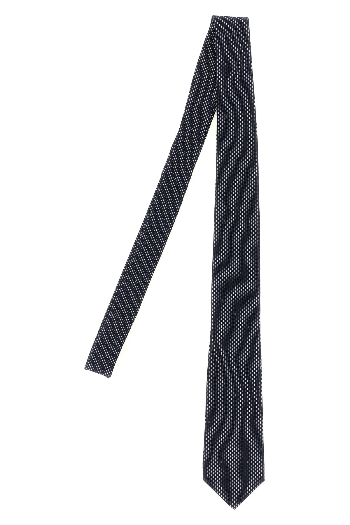 polka dot silk crêpe tie