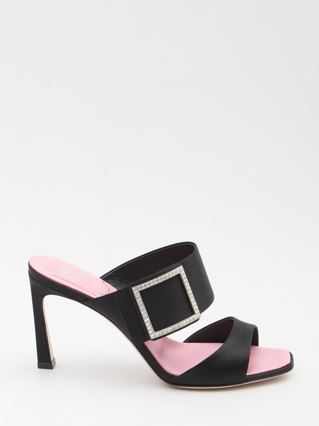 ROGER VIVIER 36 trompette satin mules 
