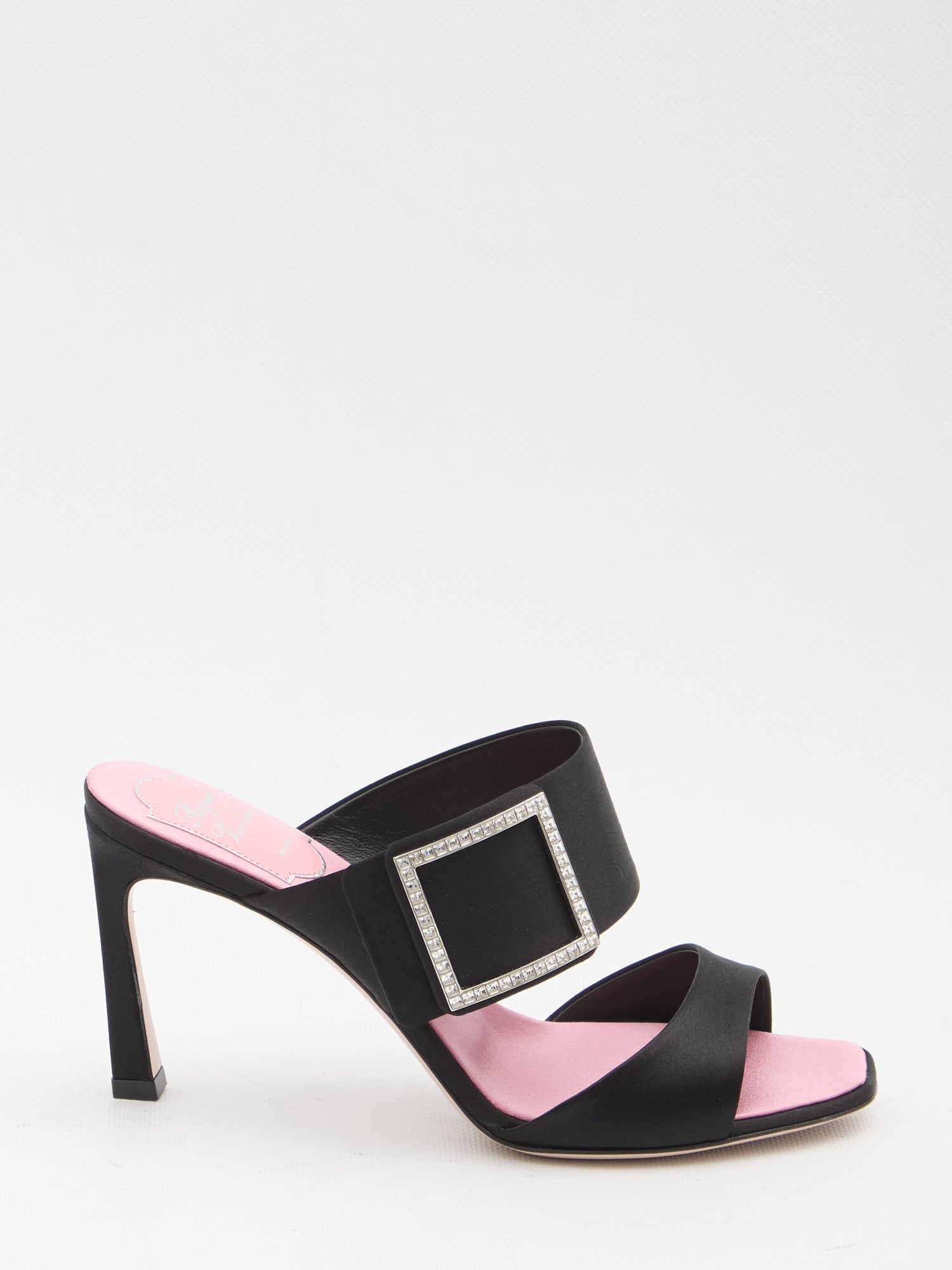 ROGER VIVIER 36 trompette satin mules 