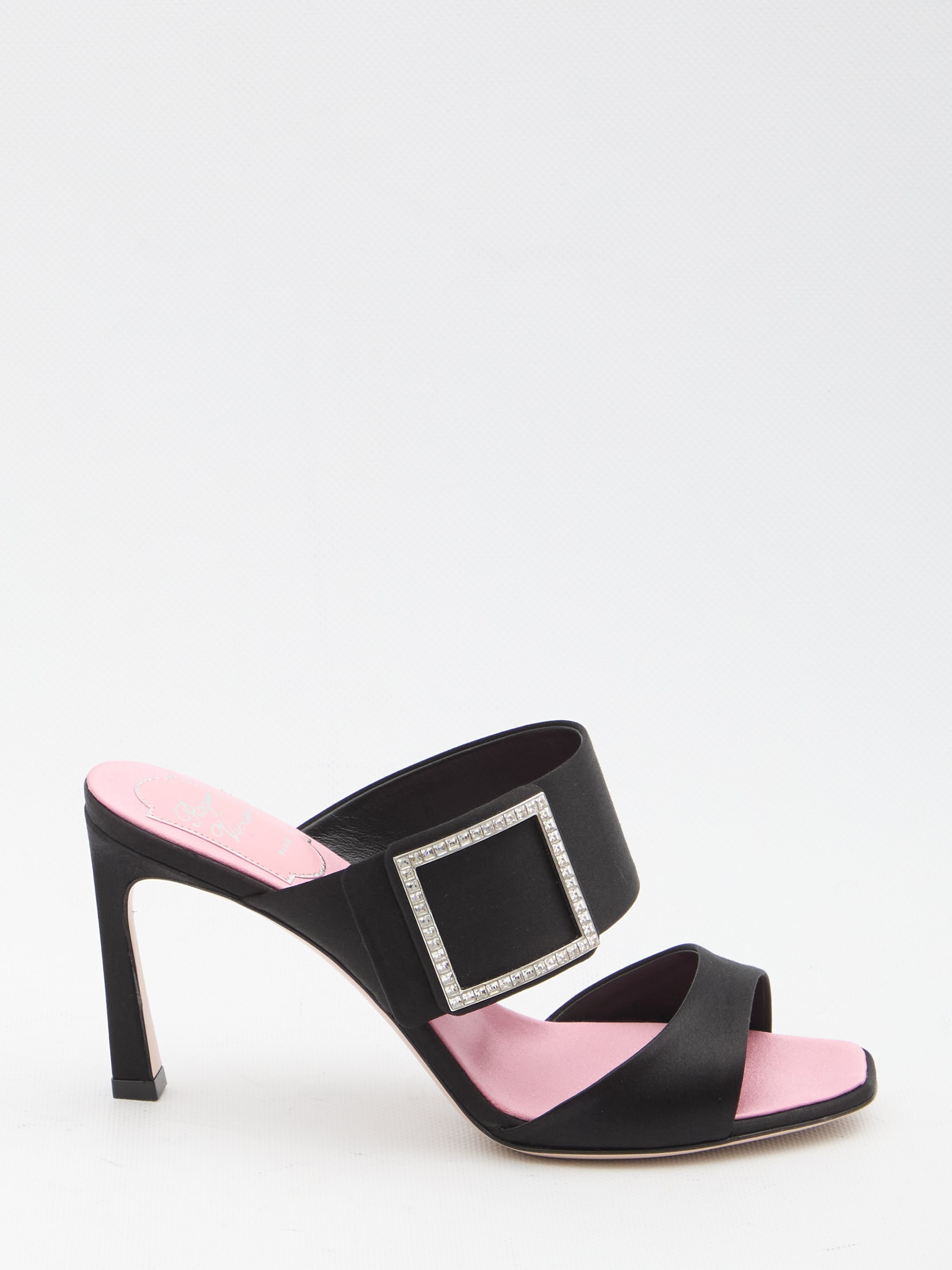 ROGER VIVIER 36 trompette satin mules 