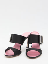 ROGER VIVIER 36 trompette satin mules 