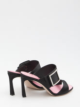ROGER VIVIER 36 trompette satin mules 
