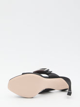 ROGER VIVIER 36 trompette satin mules 