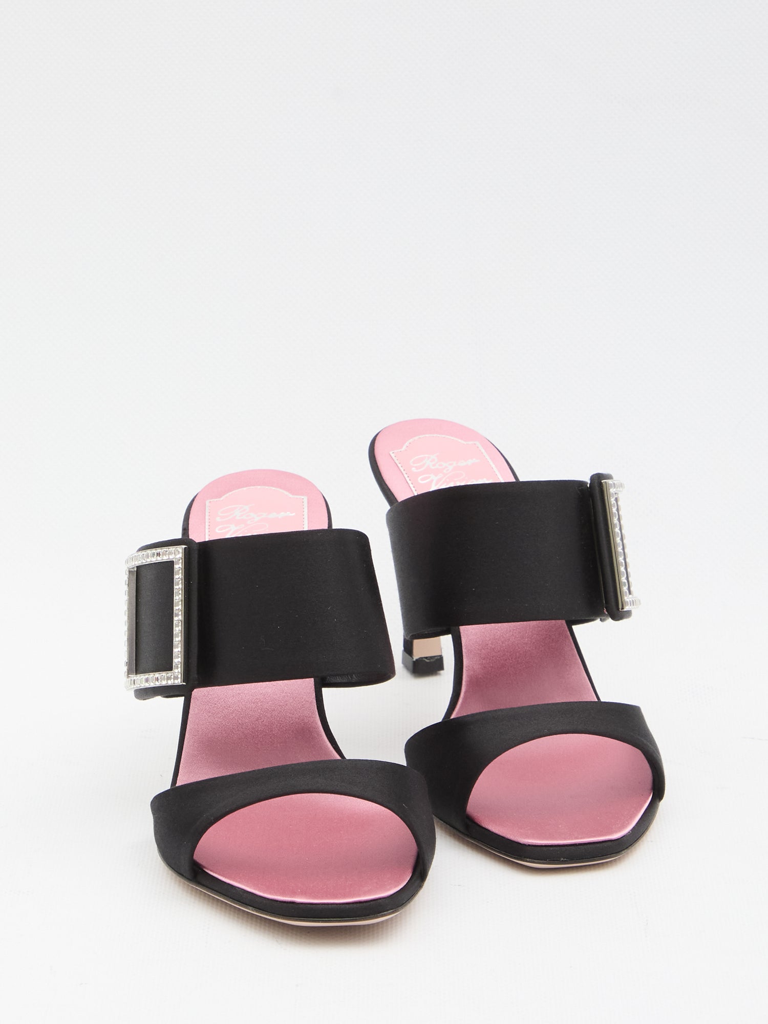 ROGER VIVIER 36 trompette satin mules 