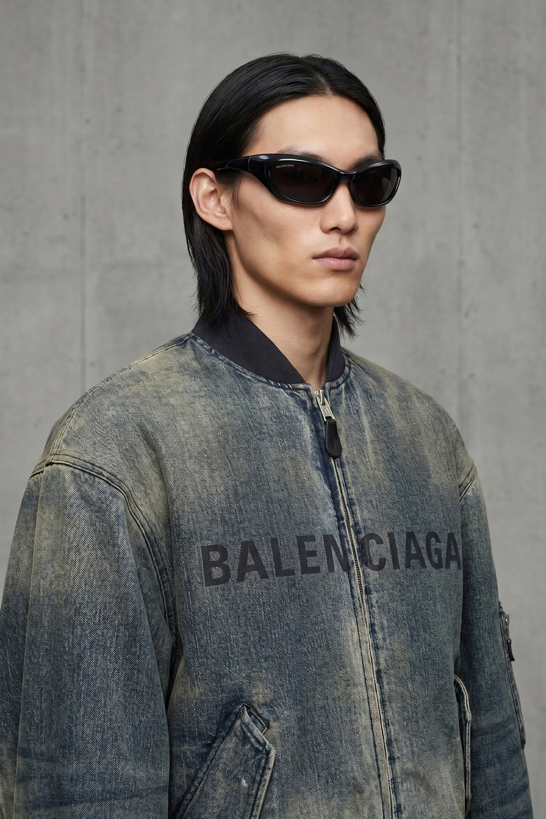 BALENCIAGA OS racer acetate sunglasses