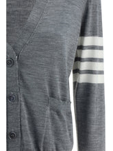 THOM BROWNE 38 merino wool cardigan