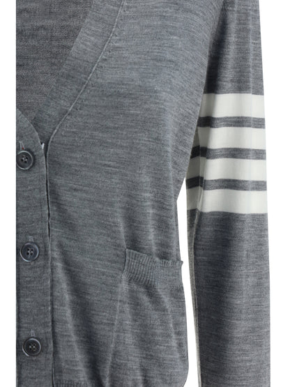 THOM BROWNE 38 merino wool cardigan