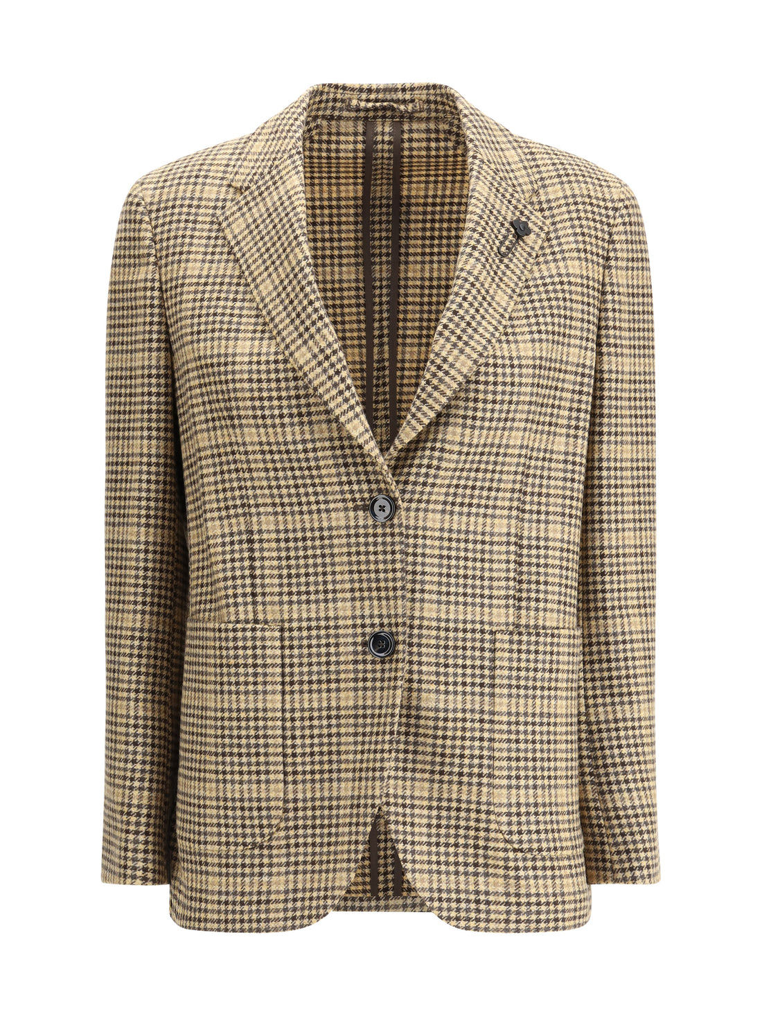 LARDINI 44 houndstooth blazer