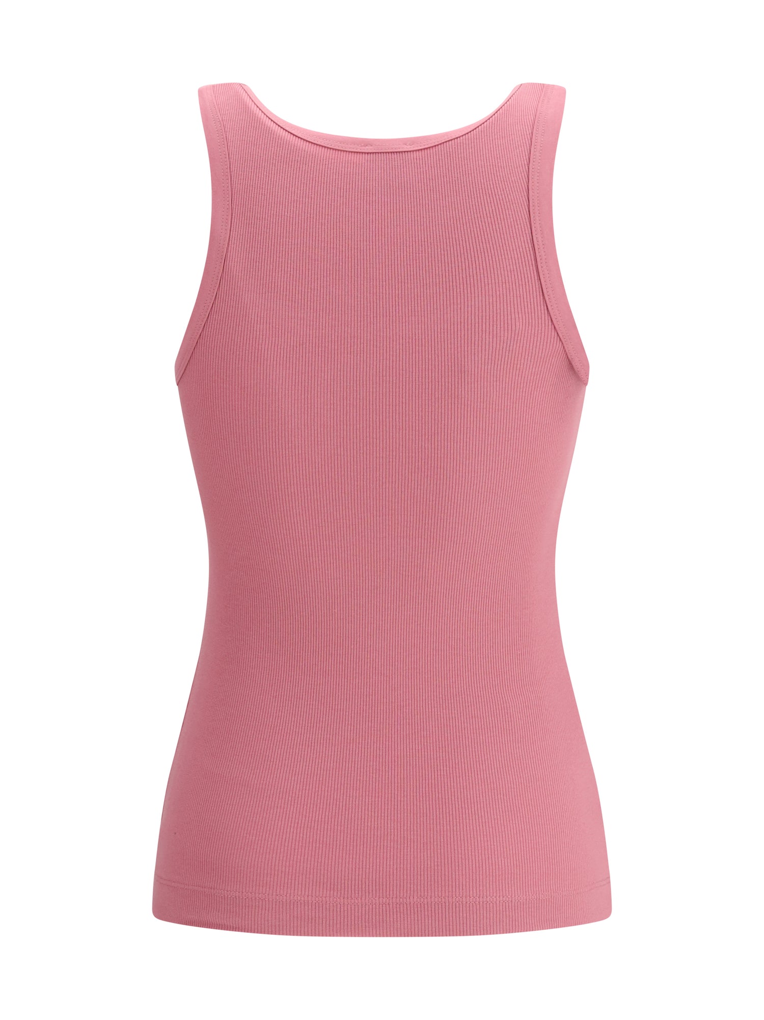 PINKO M ribbed tank top with love birds logo