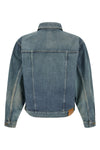 trucker stone-washed cotton denim jacket