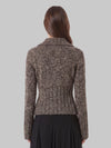 takeo cardigan in multi sepia and black