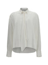 silk crêpe de chine shirt with tie