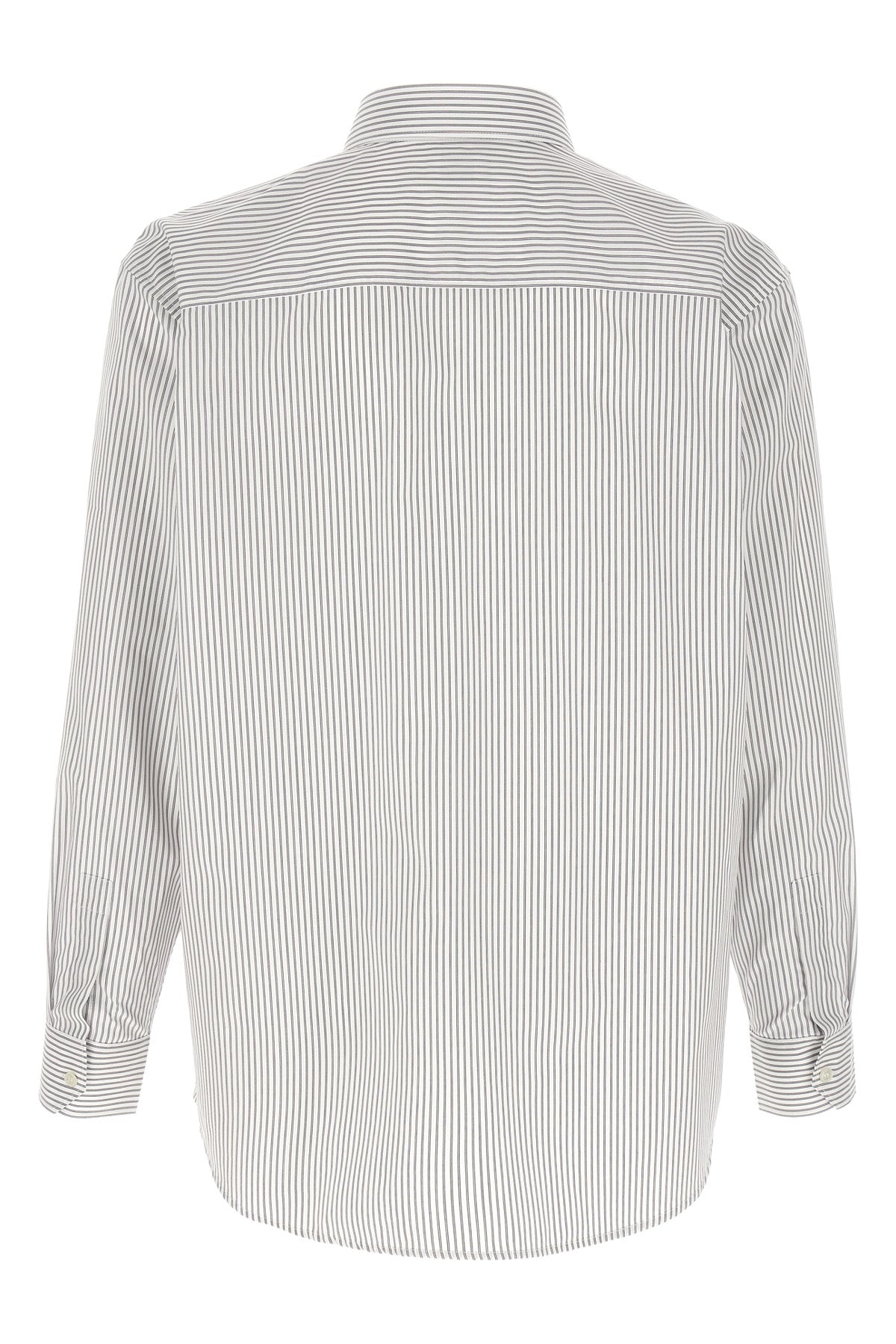 striped cotton poplin shirt