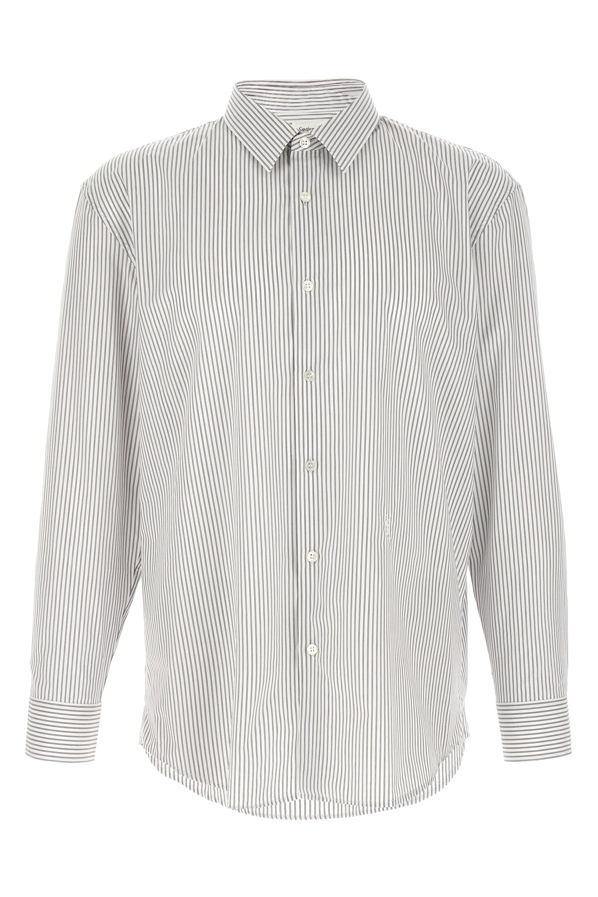 striped cotton poplin shirt