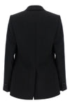 smoking single-breasted blazer in grain de poudre wool