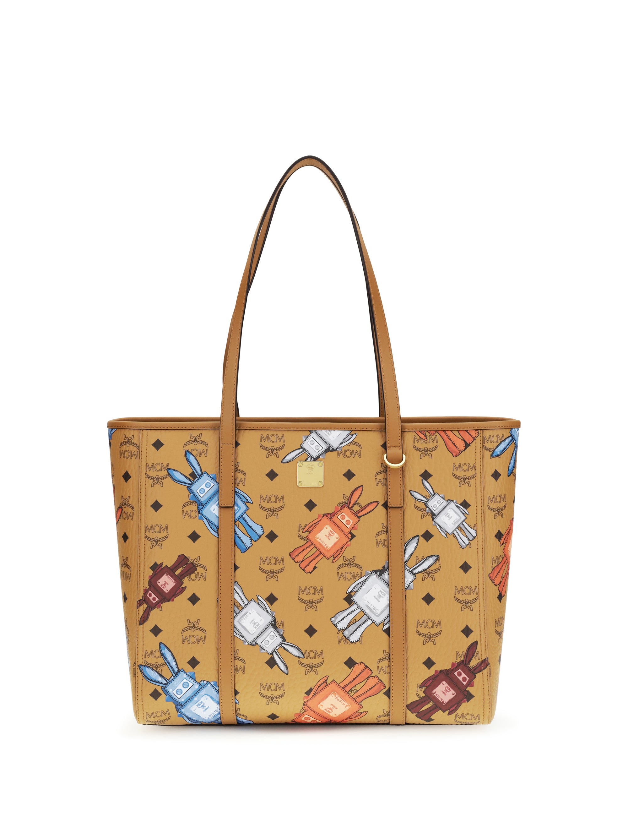 toni printed canvas tote bag
