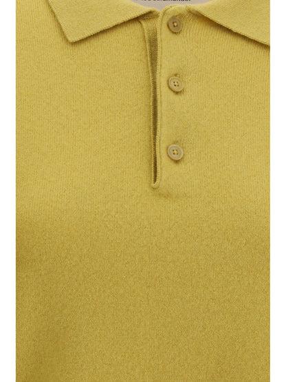 EXTREME CASHMERE OS cashmere polo sweater  n°198 salamander
