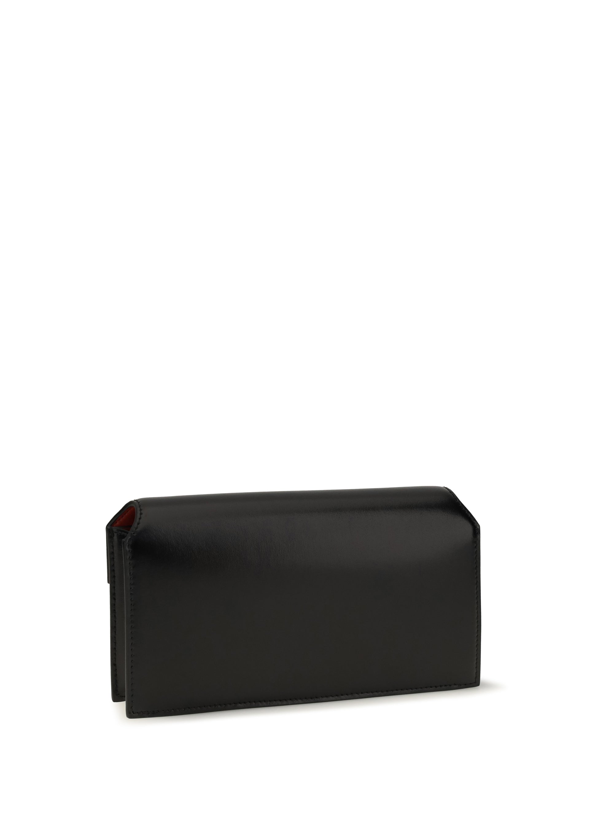 antigona box leather pouch with chain