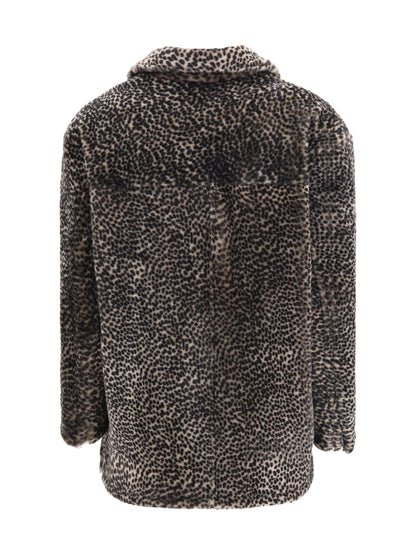 SALVATORE SANTORO 40 spotted patterned fur jacket
