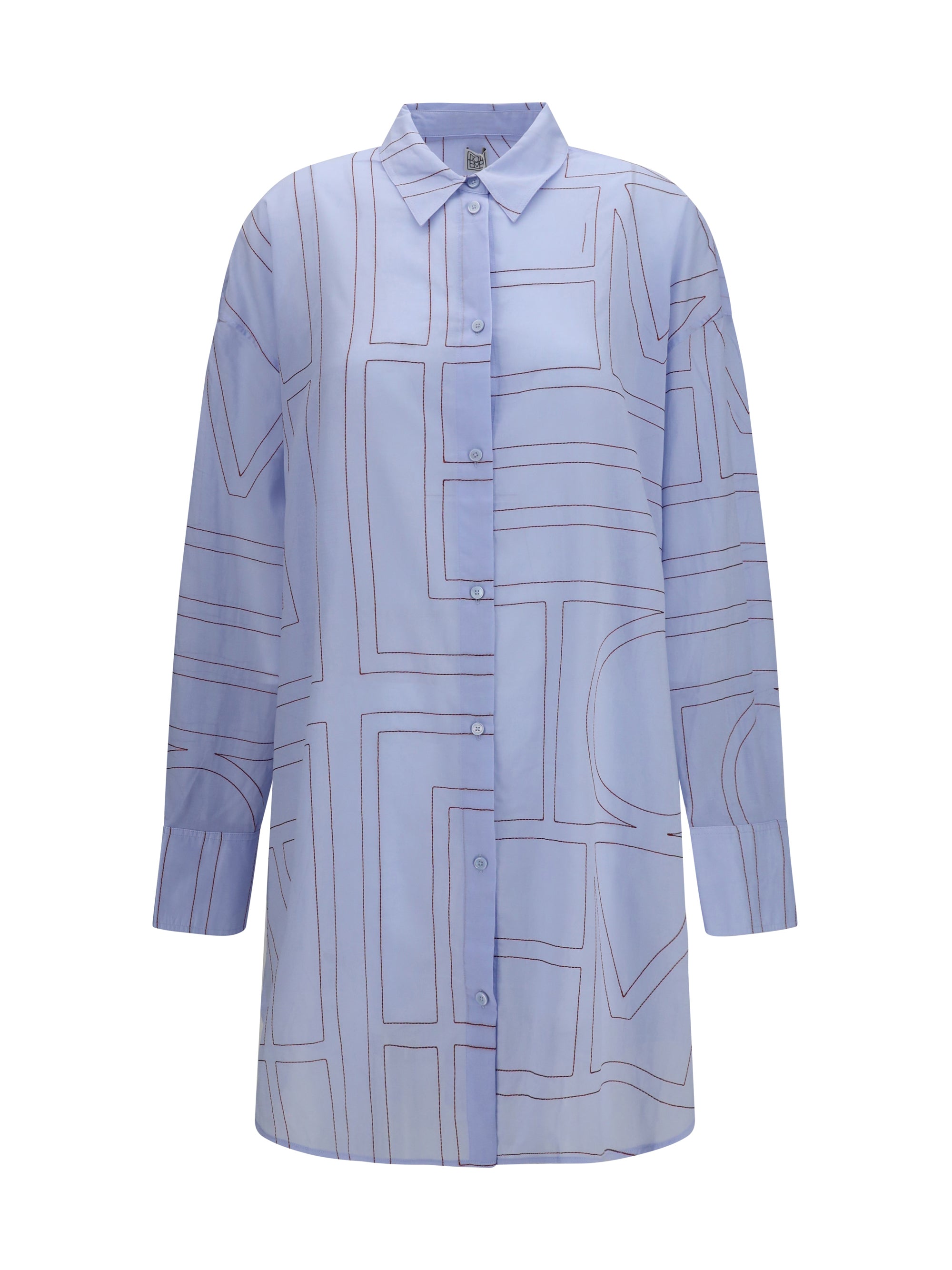 monogram shirt dress