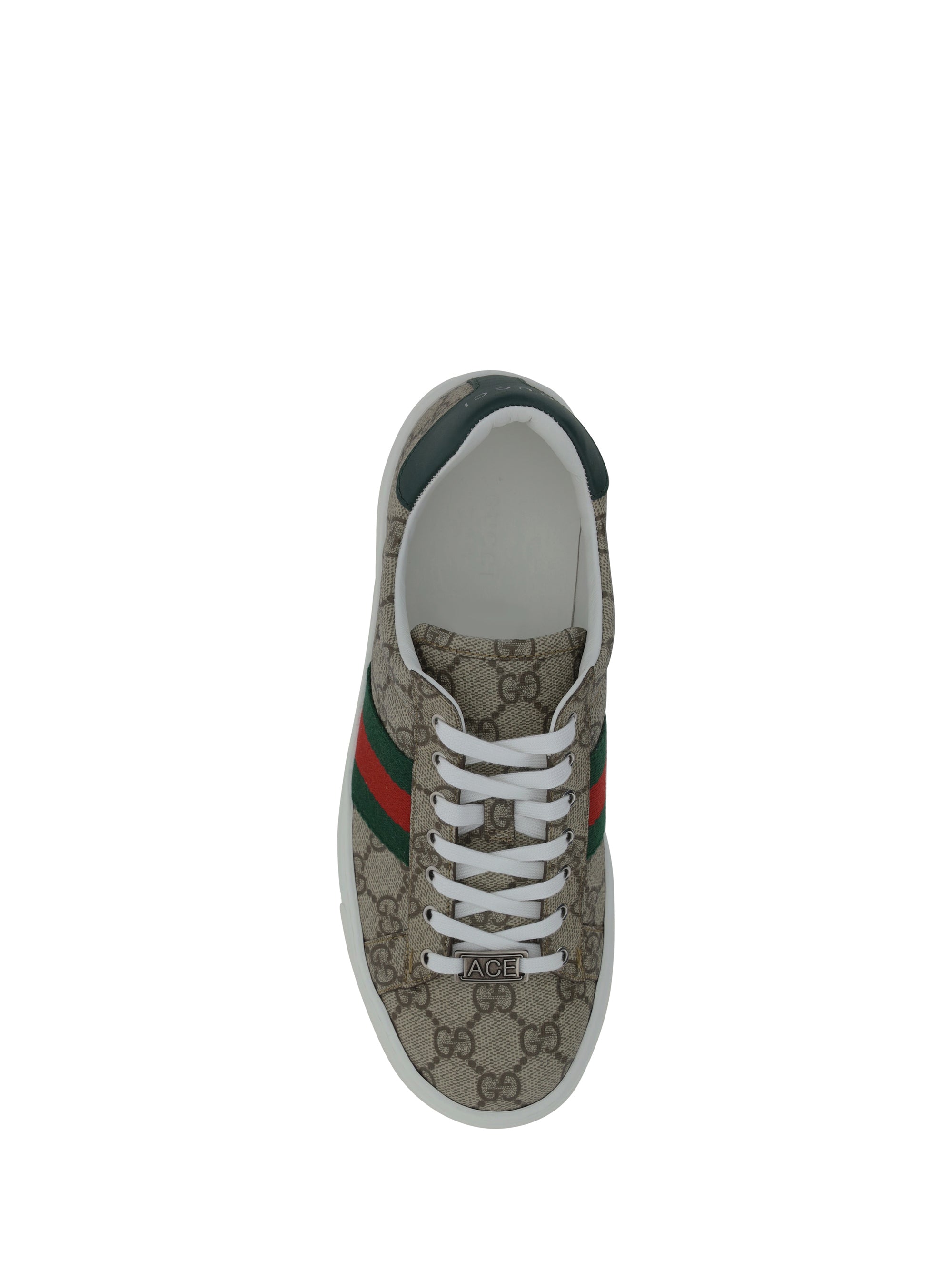 sneakers with gg monogram and web detail