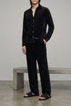 light and fluid velvet shirt