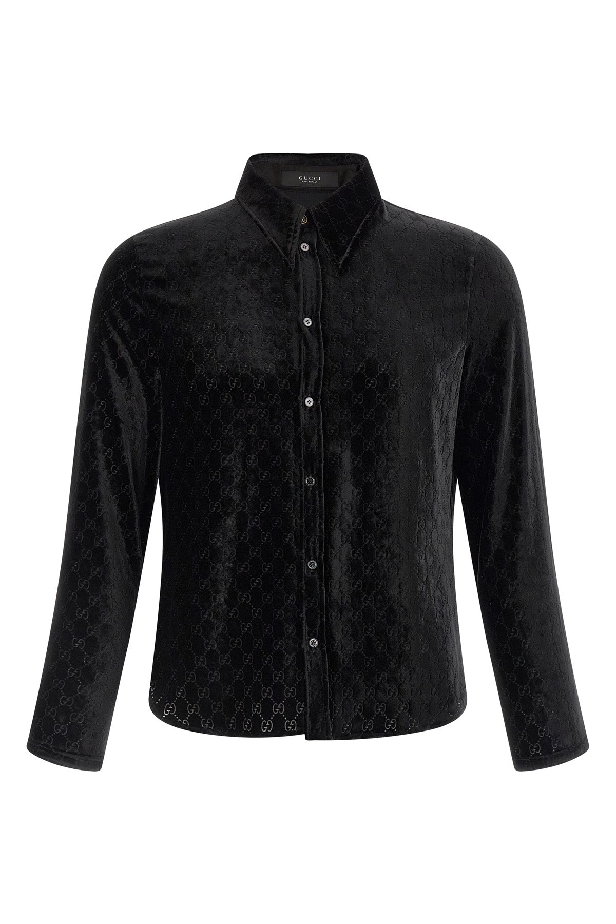 light and fluid velvet shirt