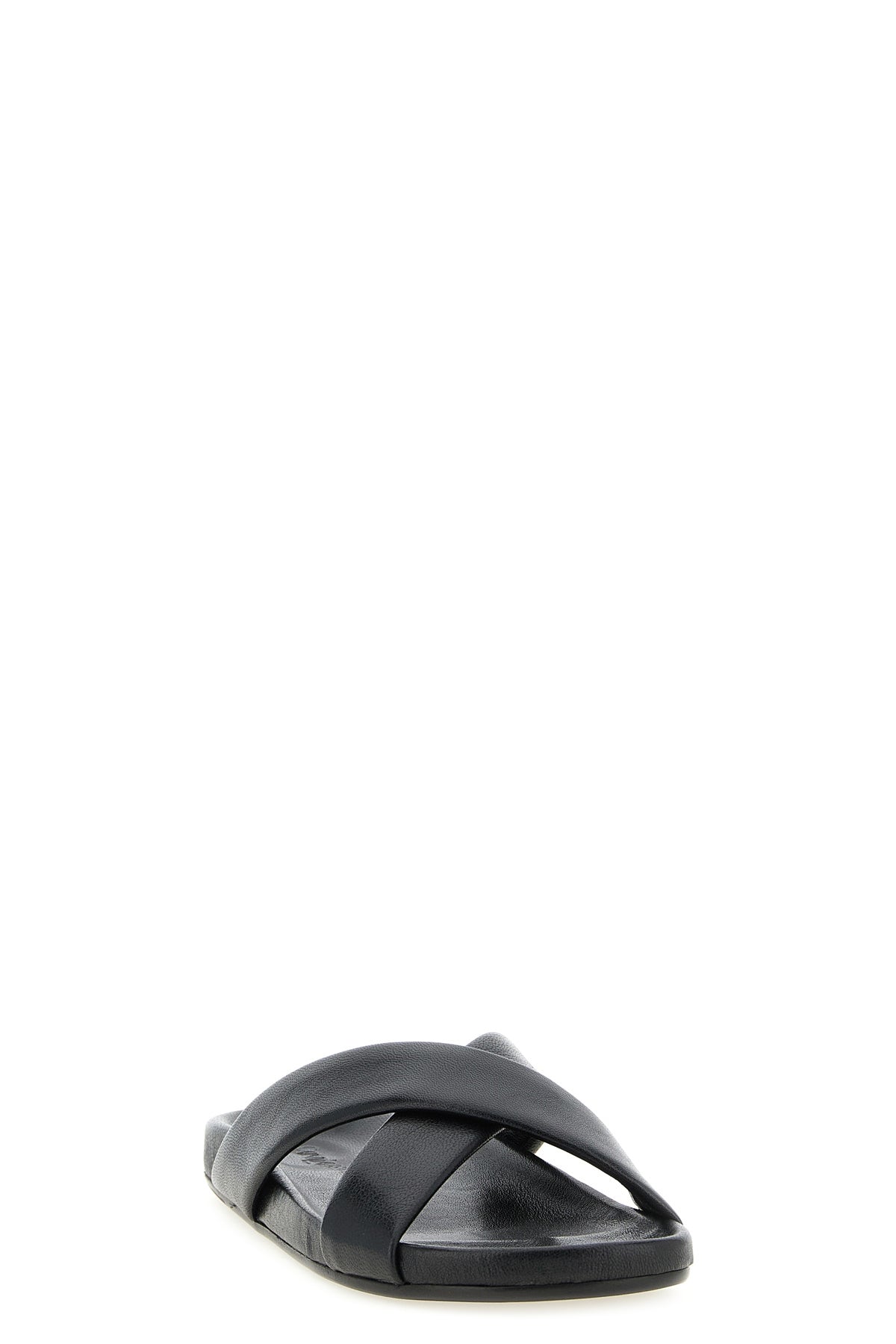 nichols flat sandals in smooth leather