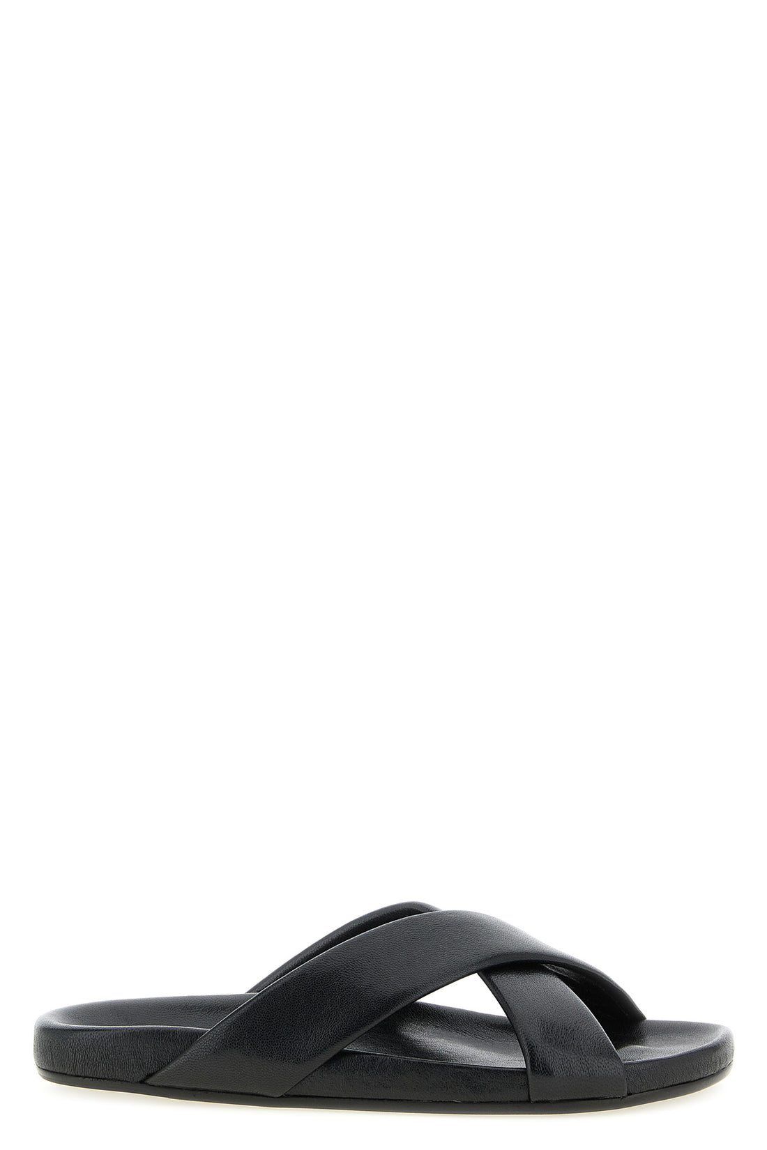 SAINT LAURENT 45 nichols flat sandals in smooth leather