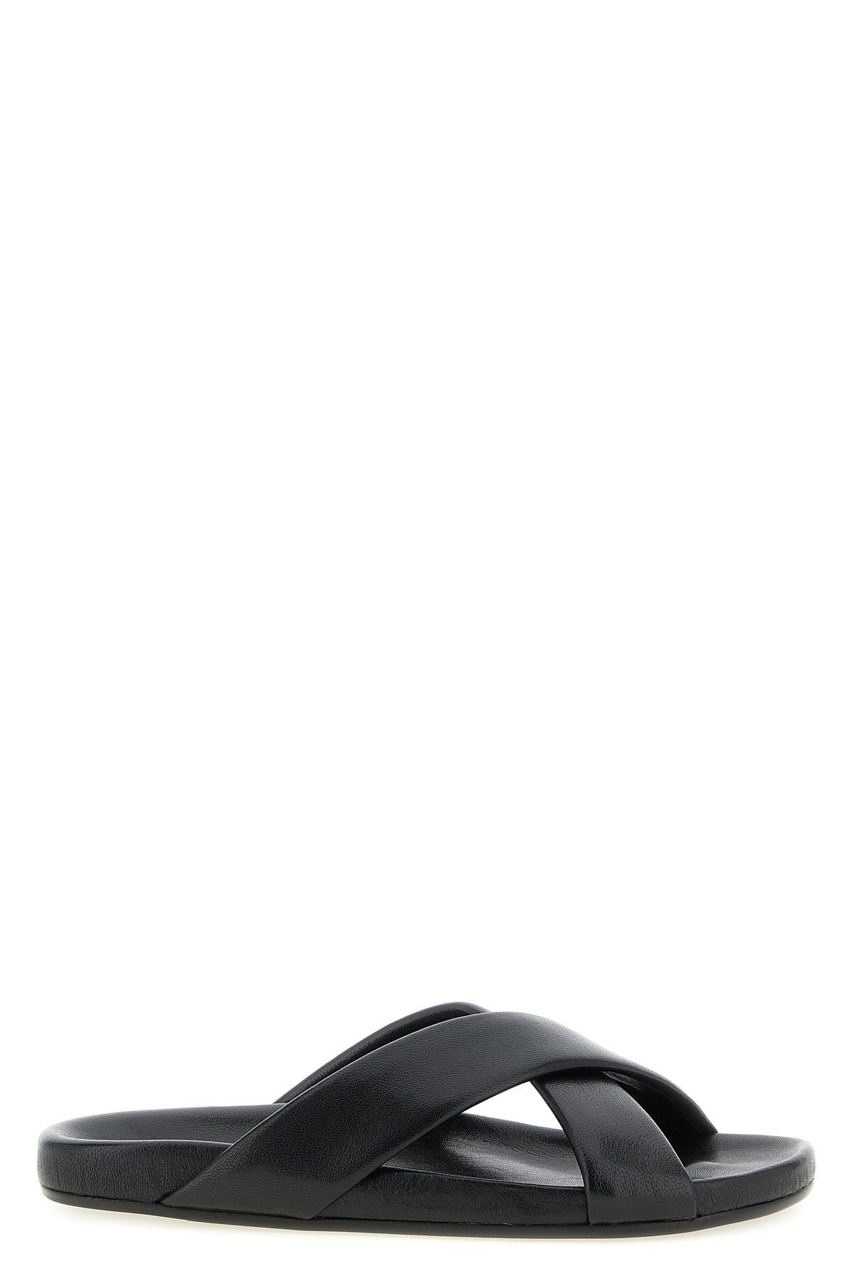 nichols flat sandals in smooth leather