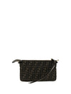 all-over monogram jacquard shoulder bag