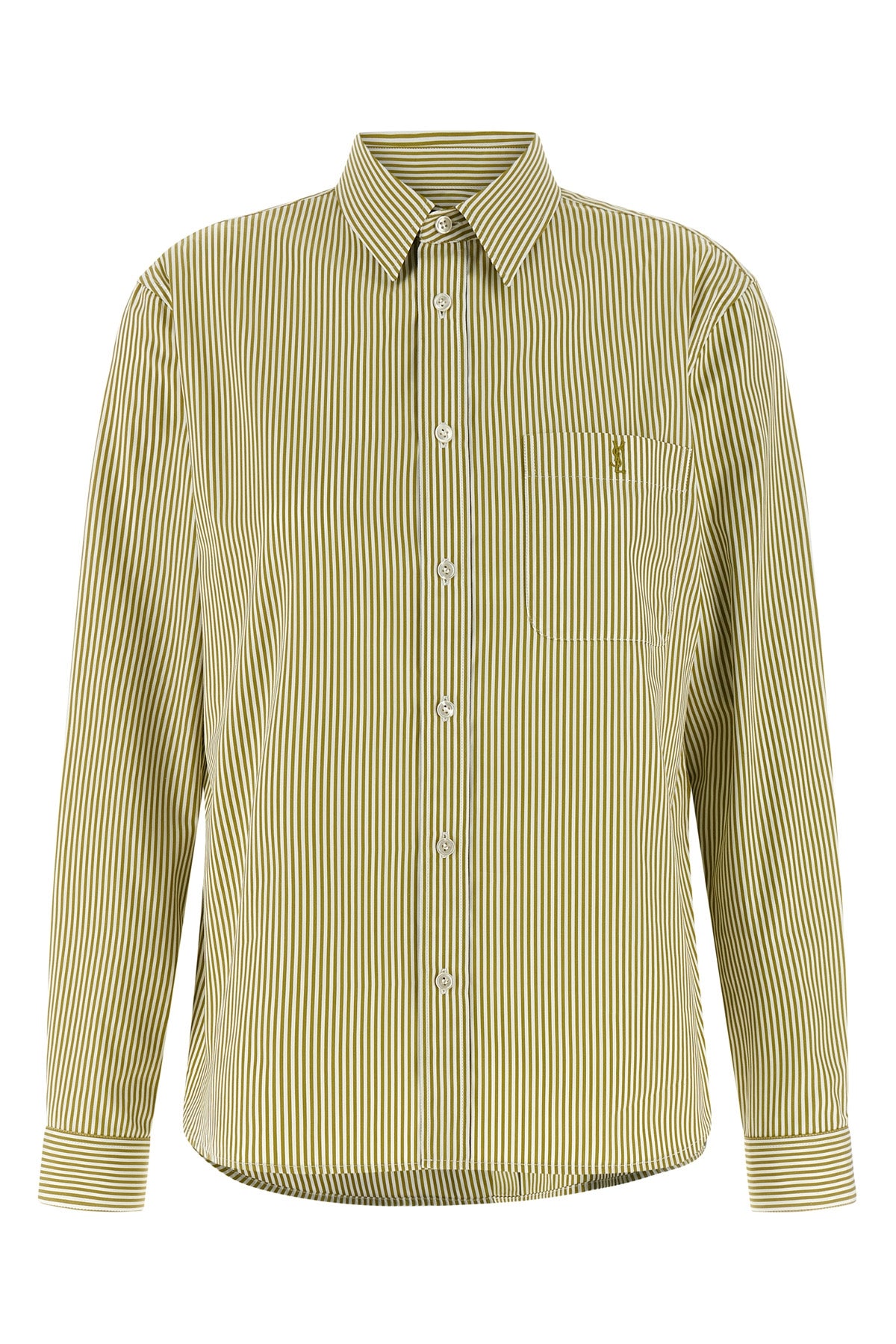 striped cotton poplin shirt