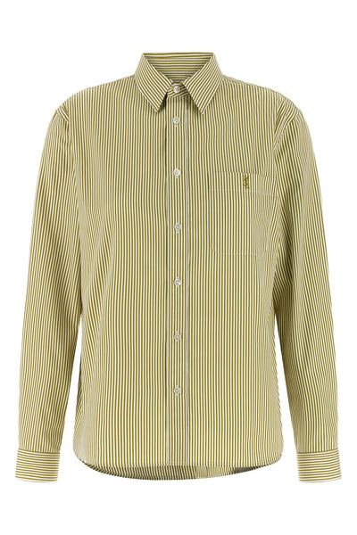 striped cotton poplin shirt