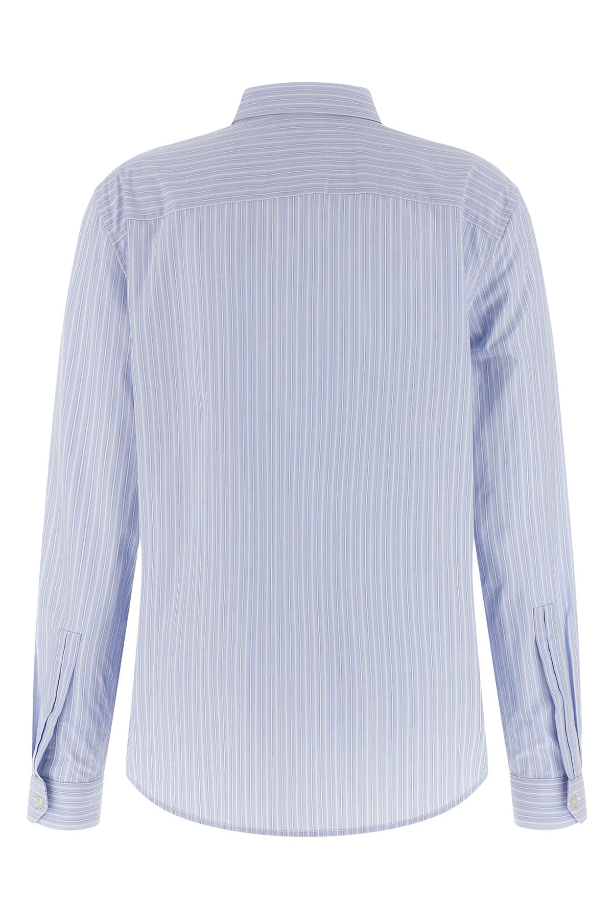 striped cotton poplin shirt