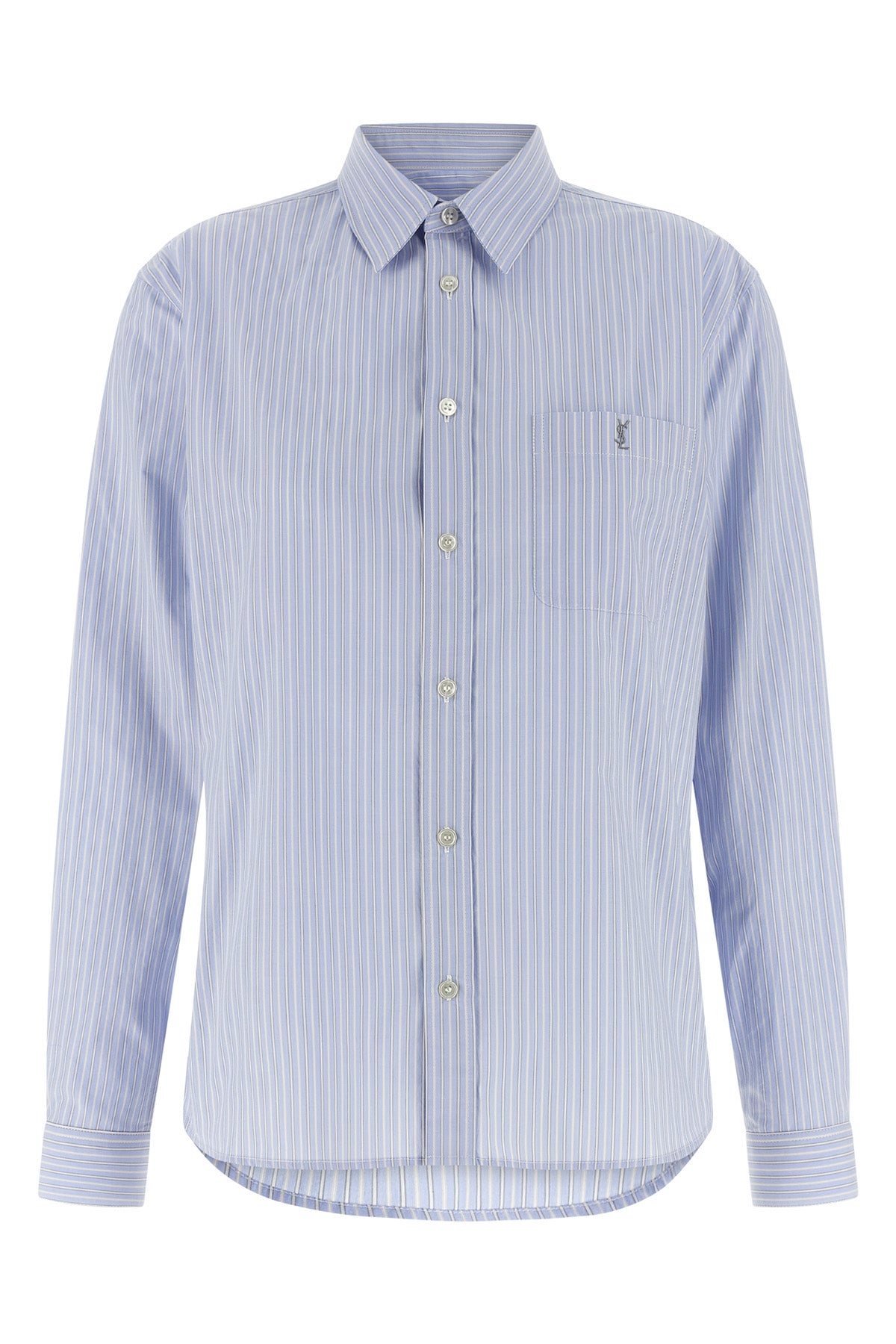 striped cotton poplin shirt
