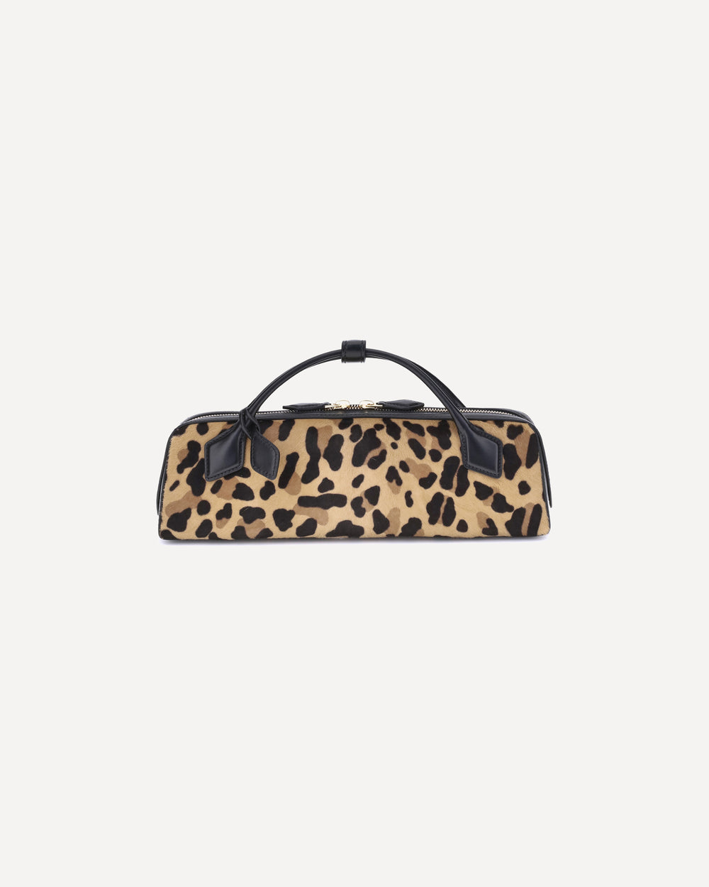 Alaa Teckel Leopard-print Calf Hair Handbag Brown