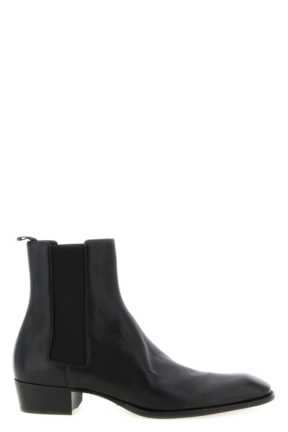 SAINT LAURENT 41 stanton hammered leather ankle boots