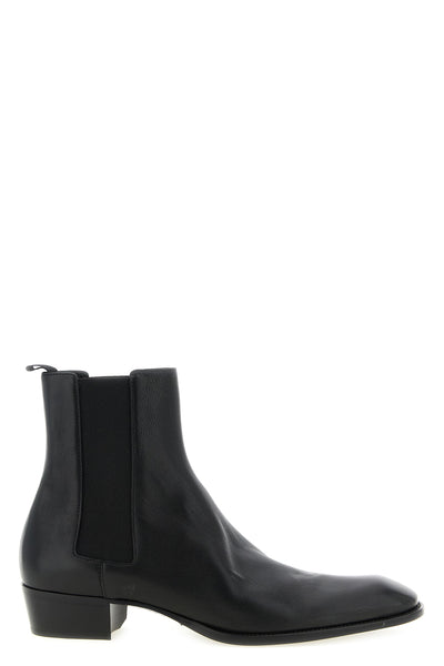 stanton hammered leather ankle boots