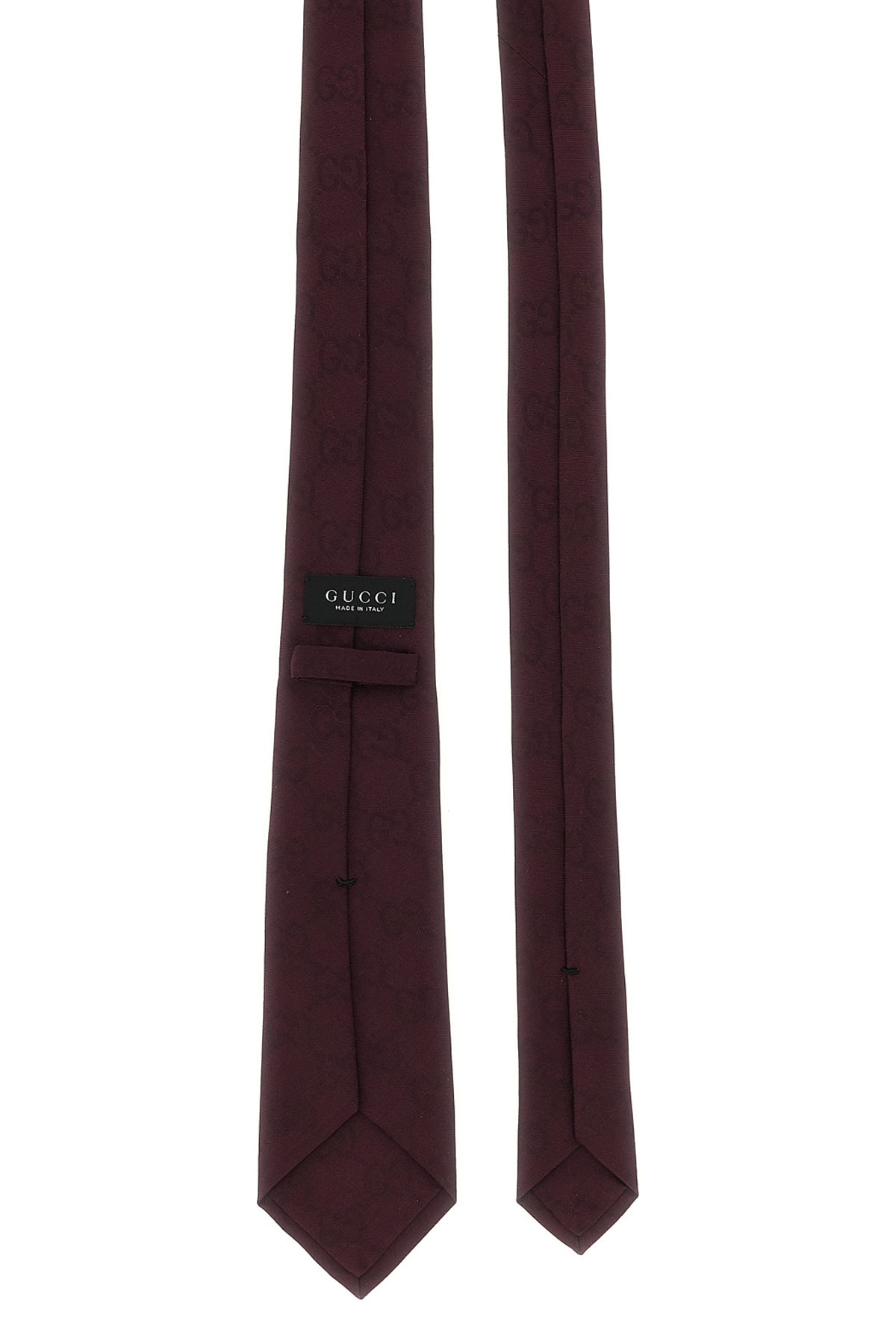 gg cotton and silk jacquard tie