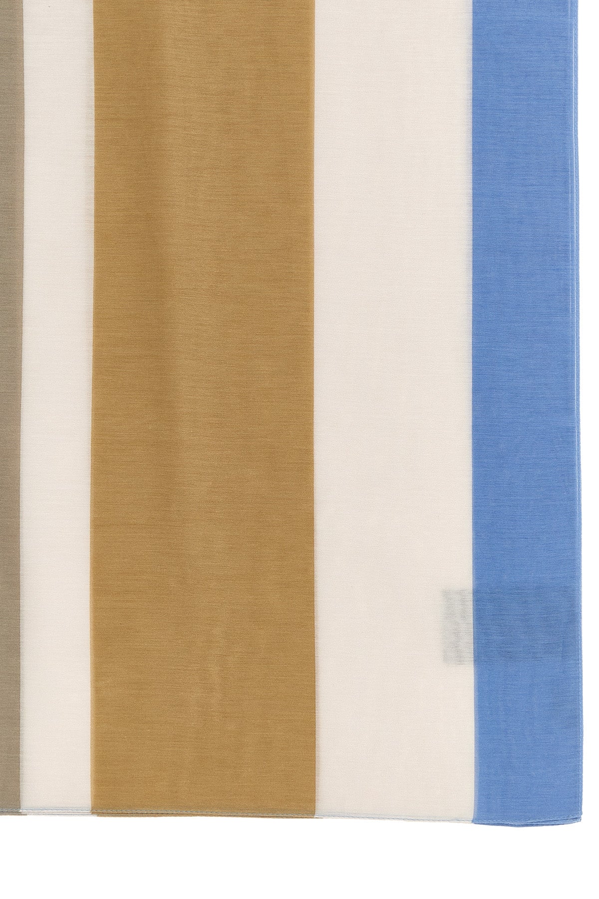 striped cotton and silk stole
