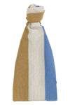 striped cotton and silk stole